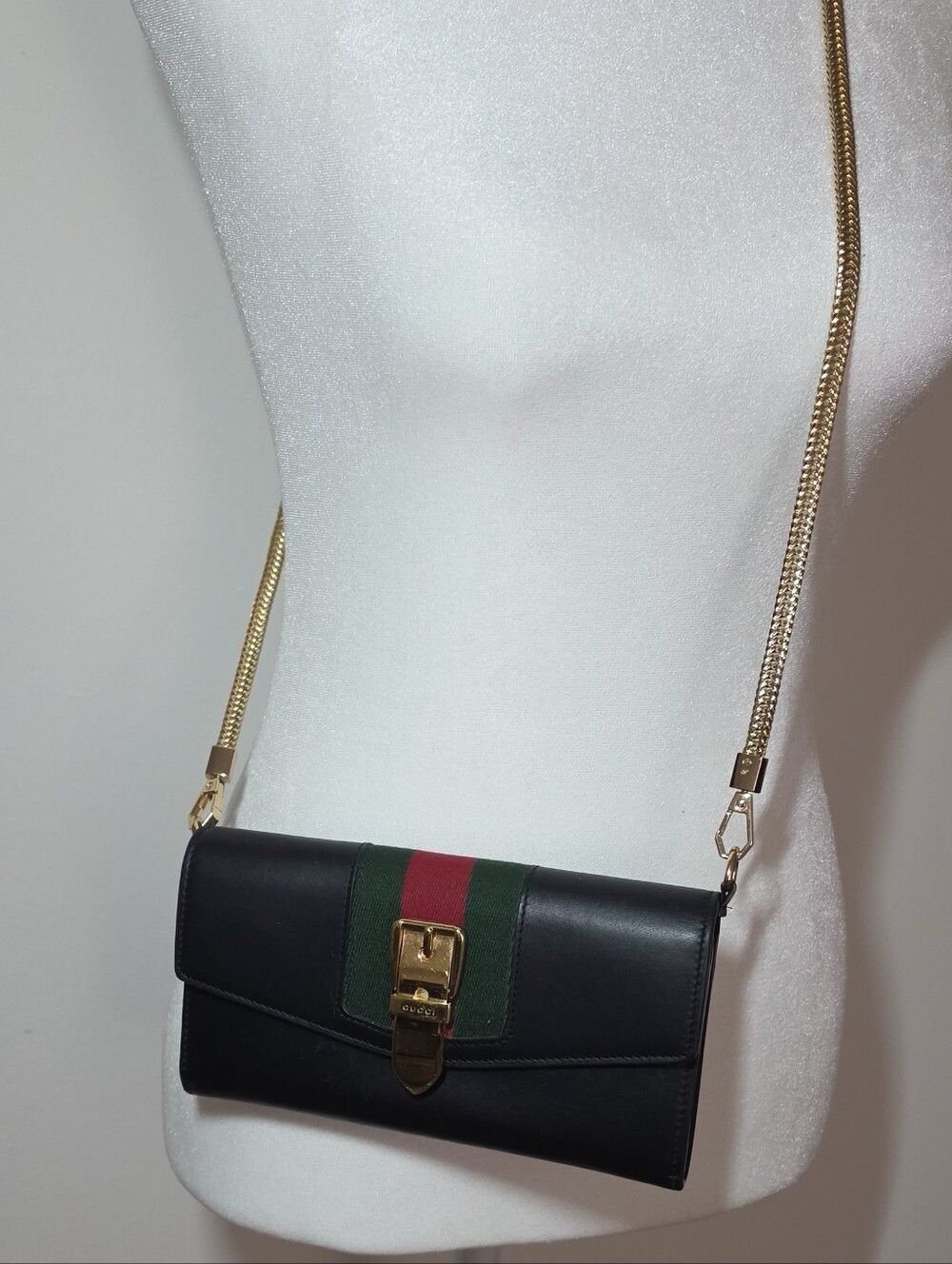 Authentic Gucci Long Wallet/Clutch  Black Leather - Picture 6 of 15